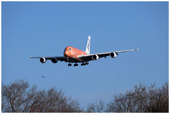 A380 approaching RWY 34L