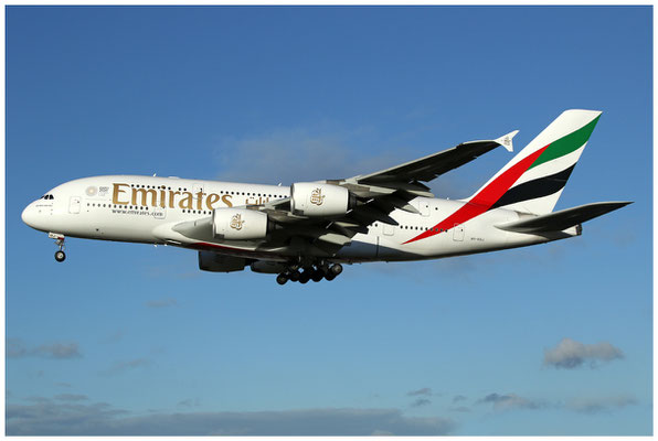 Emirates / Airbus A380-800 / A6-EDJ / 26.11.2017 / © Martin Hackl