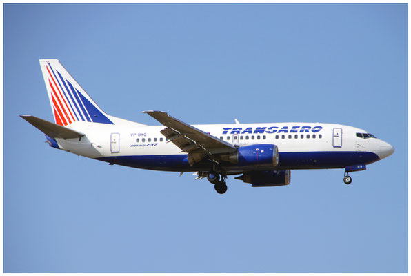 Transaero Airlines / Boeing 737-500 / VP-BYQ / 06.03.2011 / © Berni Müller
