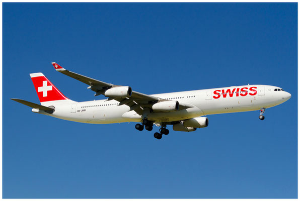 Swiss / Airbus A340-300 / HB-JMB / 24.08.2016 / © Berni Müller