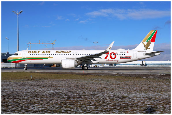 Gulf Air / Airbus A321-200 Neo / A9C-NB / 03.01.2025 / © Martin Hackl