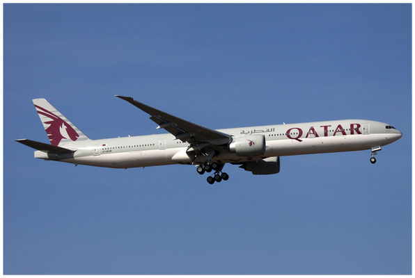 Qatar Airways / Boeing 777-300 / A7-BAM / 09.03.2014 / © Martin Hackl