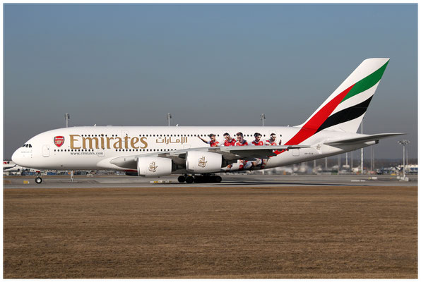 Emirates / Airbus A380-800 / A6-EUA / 16.02.2017 / © Martin Hackl