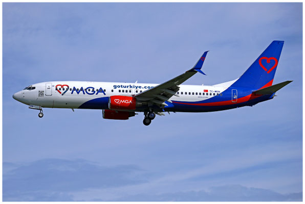 Mavi Gök Airlines / Boeing 737-800 WL / TC-MGN / 04.09.2025 / © Martin Hackl