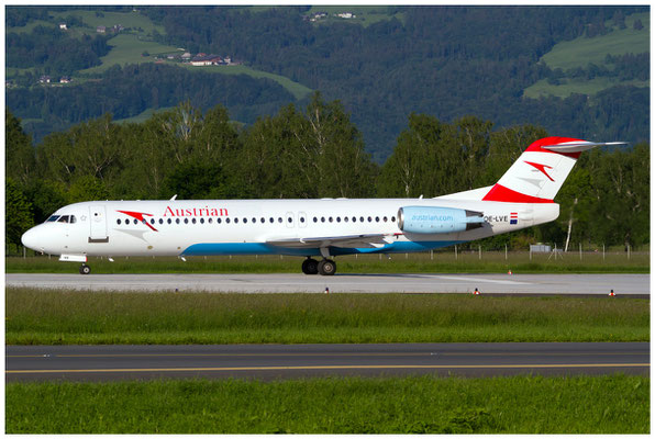 Austrian Airlines / Fokker 100 / OE-LVE / 28.05.2015 / © Berni Müller
