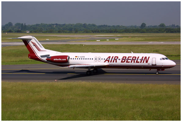 Air Berlin (Germania) / Fokker 100 / D-APGB / 08.06.2004 / © Martin Hackl