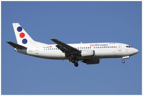 Jat Airways / Boeing 737-300 / YU-ANW / 16.10.2011 / © Berni Müller