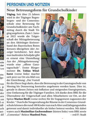 15.10.2022 - Voller Einsatz für die Schüler - pnp