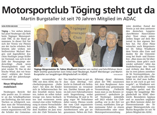 05.12.2022 - Motorsportclub steht gut da - ovb