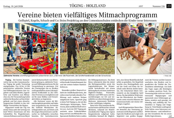 10.07.2026 - Vereine bieten vielfältiges Mitmachprogramm - pnp