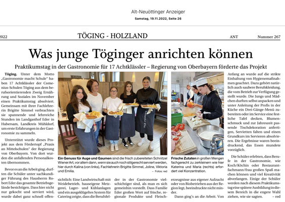 19.11.2022 - Was junge Töginger anrichten können - pnp 