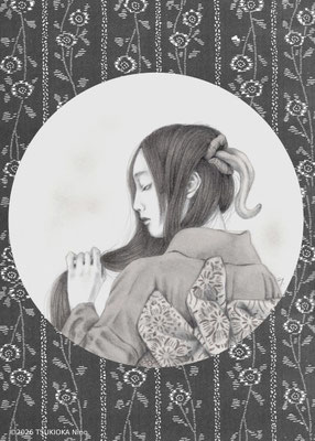 日本の妖怪「二口女（ふたくちおんな）」のイラストリンク画像