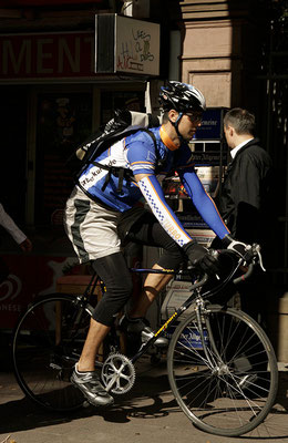 Fahrradkurier in Frankfurt