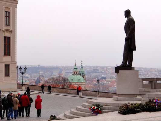 Denkmal des ersten Präsidenten Tomáš Garrigue Masaryk - Gründer der Tschechoslowakei 