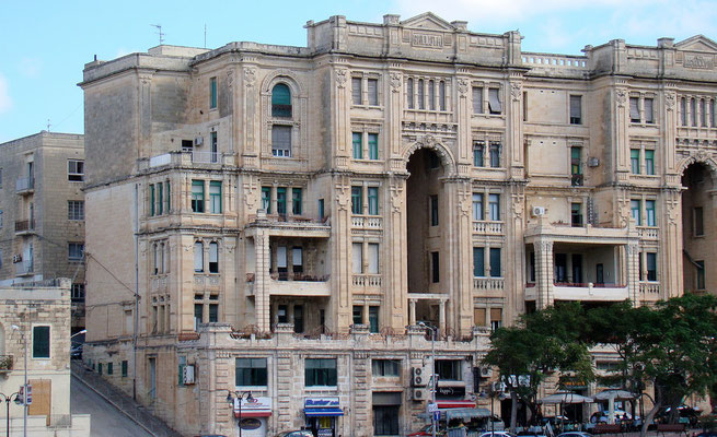 Balluta Building-eines der schönsten Häuser Maltas im Stil des Edwardianismus