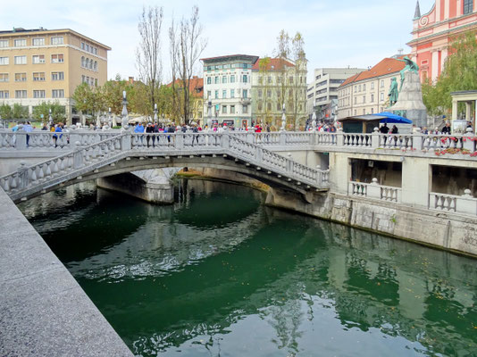 Drei Brücken von Jože Plečnik 