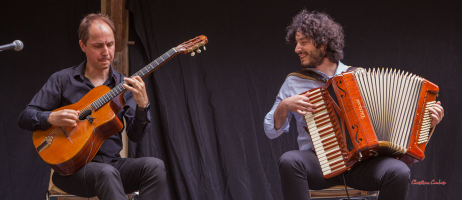 Gaël Rouilhac, Roberto Gervasi; Gaël Rouilhac trio "Waterworks" Festival JAZZ360, samedi 4 juin 2022, Cénac. Photographie © Christian Coulais