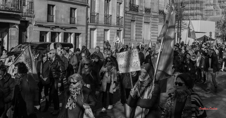 Réforme des retraites, quatrième manifestation intersyndicale. Bordeaux, samedi 11 février 2023.