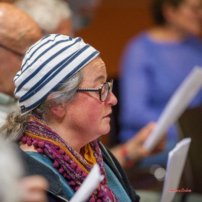 Les Choraleurs invitent Nathalie Aubin à fêter ses 60èmes arpèges. Lundi 15 mai 2023, Quinsac. Photographie © Christian Coulais