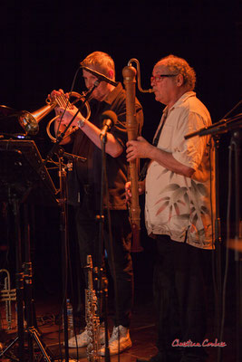 Régis Lahontâa, Christian Paboeuf ; Christian Paboeuf Quartet. Festival JAZZ360 2021, Cénac, samedi 5 juin 2021. Photographie © Christian Coulais