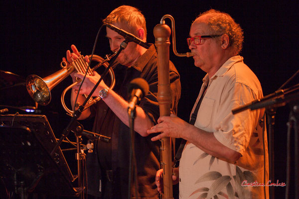 Régis Lahontâa, Christian Paboeuf ; Christian Paboeuf Quartet. Festival JAZZ360 2021, Cénac, samedi 5 juin 2021. Photographie © Christian Coulais