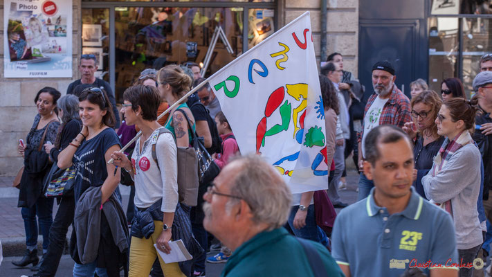 S.N.E.P. Manifestation intersyndicale de la Fonction publique, place Gambetta, Bordeaux. 10/10/2017