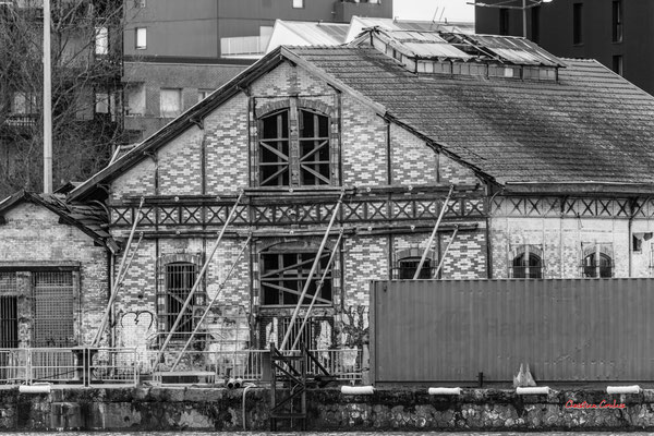 Autour du bassin à flot N°1, Bordeaux. Mardi 27 février 2024. Photographie 400mm © Christian Coulais