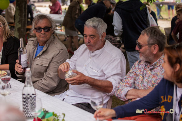 Richard Raducanu, Jean-Paul Robert, Francis Henry, 3 des sélectionneurs JAZZ360. Pique-nique vigneron avec Nicolas Saez Quartet, Festival JAZZ360 2019, Château Duplessy, Cénac, lundi 10 juin 2019