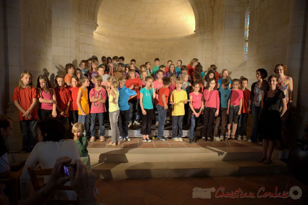Chorale Jazz des écoles de la Communauté de Communes des Portes de l'Entre-Deux-Mers. Festival JAZZ360 2012, église Saint-André, Cénac. 08/06/2012