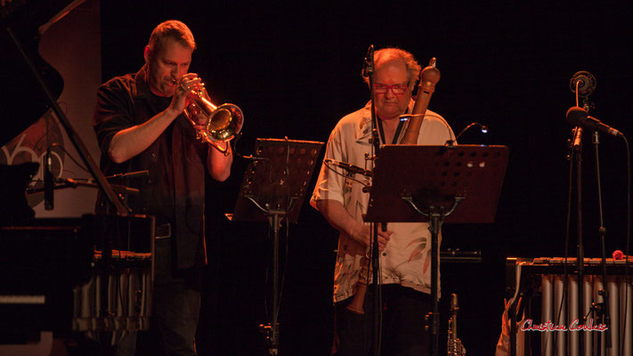 Régis Lahontâa, Christian Paboeuf ; Christian Paboeuf Quartet. Festival JAZZ360 2021, Cénac, samedi 5 juin 2021. Photographie © Christian Coulais