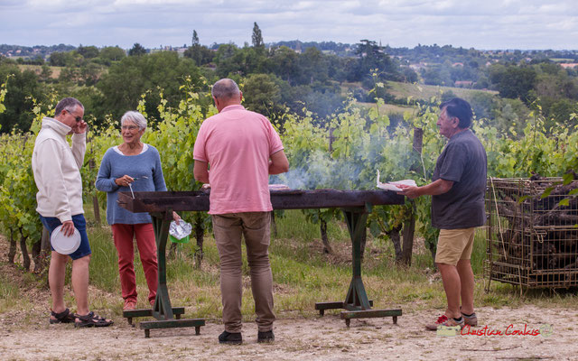 "Du bon usage du barbecue" Pique-nique vigneron avec Nicolas Saez Quartet, Festival JAZZ360 2019, Château Duplessy, Cénac, lundi 10 juin 2019