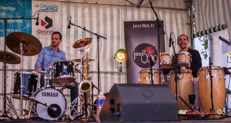 Félix Joveniaux, Philippe Ciminato; Adrien Brandéis Quintet, Festival JAZZ360 2019, Langoiran. 06/06/2019