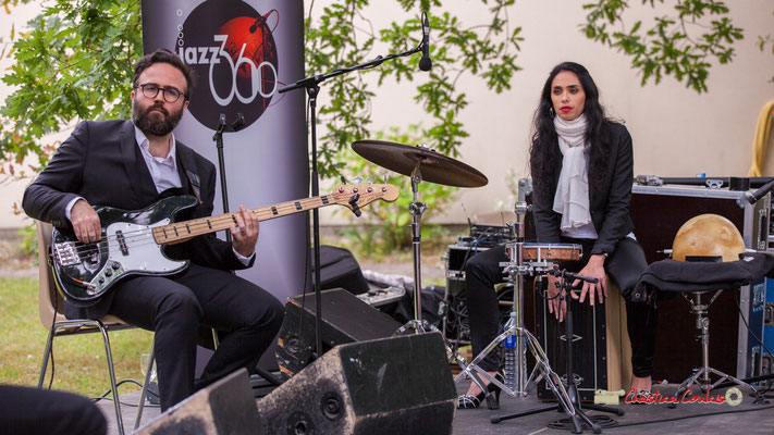 Julien Cridelause, Sabrina Romero; Nicolas Saez Quartet. Festival JAZZ360, Château Duplessy, Cénac. 10/06/2019