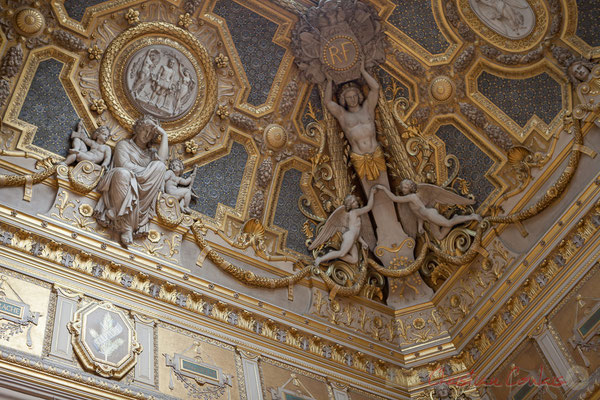 Détails des stuc de Simart, Le Salon carré, Musée du Louvre