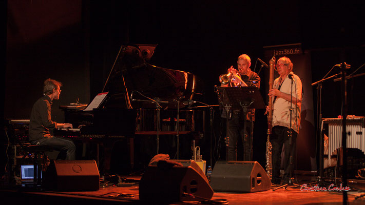 Xavier Duprat, Régis Lahontâa ; Christian Paboeuf Quartet. Festival JAZZ360 2021, Cénac, samedi 5 juin 2021. Photographie © Christian Coulais