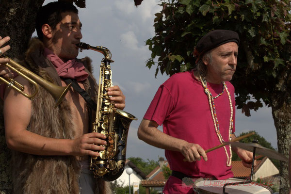 Elephant Brass Machine, Mathis Polack, Jean-Michel Achiary. Festival JAZZ360 2015, Cénac, 12/06/2016