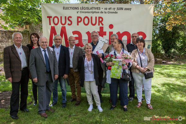 Tous avec Martine...Faure et Jean-Marie Darmian, dix ans de députation et un jubilé d'engagements politiques. 14 mai 2017, Blasimon