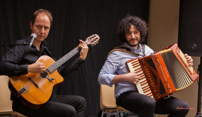 Gaël Rouilhac, Roberto Gervasi; Gaël Rouilhac trio "Waterworks" Festival JAZZ360, samedi 4 juin 2022, Cénac. Photographie © Christian Coulais