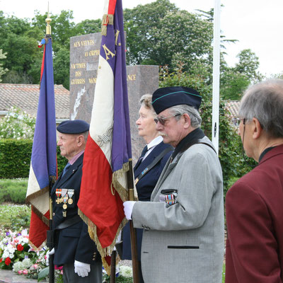 Hommages et commémoration de l'Armistice du 8 mai 1945 à Cénac, ce vendredi 8 mai 2009.