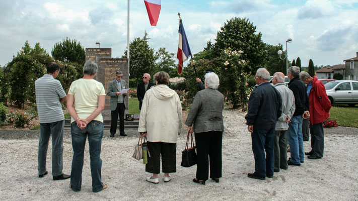 Commémoration de l'Appel du Général de Gaulle, vendredi 18 juin 2010 à Cénac (Gironde)