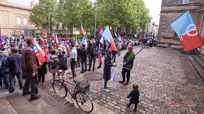 Rassemblement des insoumis.es de l'Union populaire ce 1er mai 2022, Bordeaux