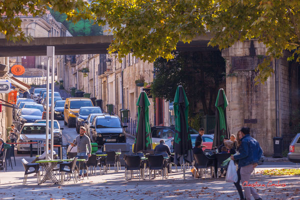 "Le temps d'un café" Port de Lormont. Samedi 9 octobre 2021. Photographie © Christian Coulais