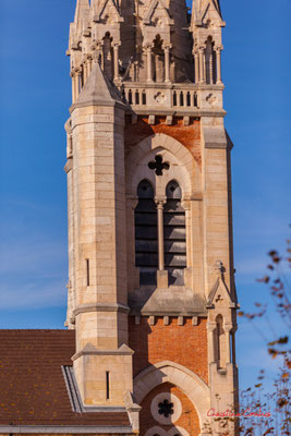 Clocher de la Basilique Notre-Dame d'Arcachon. Samedi 20 novembre 2021. Photographie © Christian Coulais