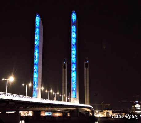 Le pont Jacques-Chaban-Delmas photographié par Odile Roux. Bordeaux, 27 février 2019