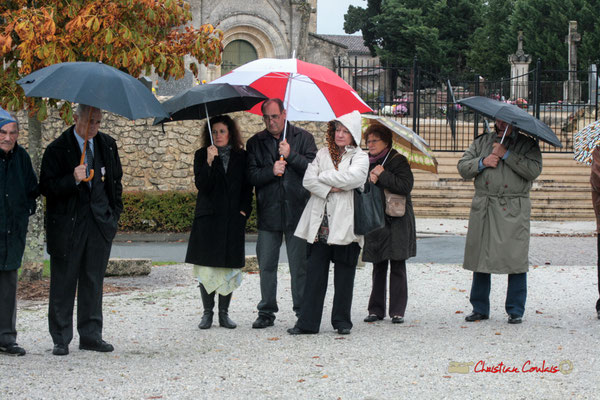 Hommages et commémoration de l'Armistice du 11 novembre 1918 à Cénac, ce jeudi 11 novembre 2010.