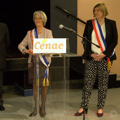 Simone Ferrer, Maire honoraire de Cénac, Catherine Veyssy, Maire de Cénac. Honorariat des anciens Maires de Cénac, vendredi 3 avril 2015