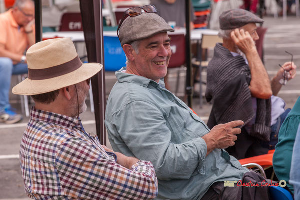 Francis Henry, Jean-Paul Robert, bénévoles du Festival JAZZ360, Swing Home Trio, Camblanes-et-Meynac. 08/06/2019