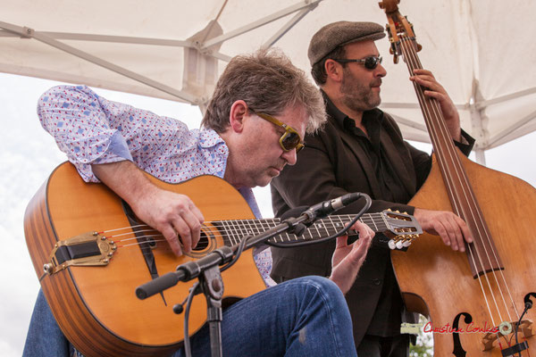 Bruno Debord, Olivier Cherbit; Swing Home Trio. Festival JAZZ3602019, Camblanes-et-Meynac. 08/06/2019