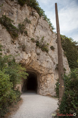 La Foz de Lumbier au sortir du premier tunnel  de 206 mètres