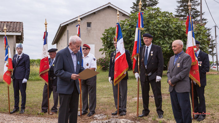 Quatre-vingtième anniversaire du Souvenir et de la Mémoire de la Résistance, stèle de Mauriac, en présence de Mathilde Feld, députée de Gironde. Dimanche 14 juillet 2024. Photographie © Christian Coulais